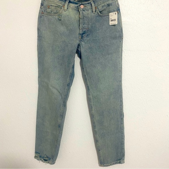 We The Free Unknown Legend Mid Rise Skinny Distressed Buttonfly Jeans NWT Sz 25 - Picture 2 of 13